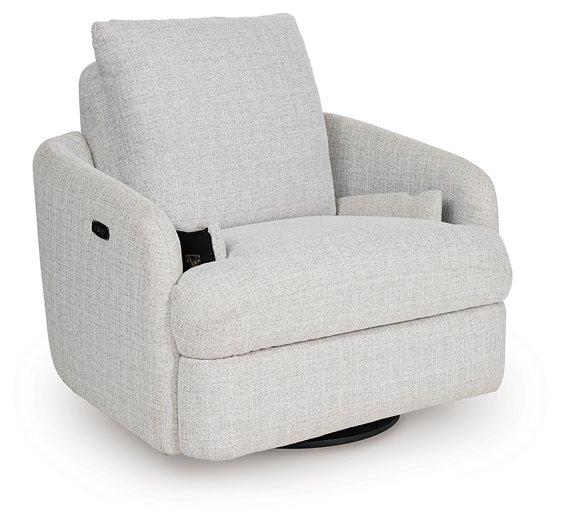 Alainmont Next-Gen Nuvella Swivel Power Recliner - Woo Town Furniture (Worcester,MA)