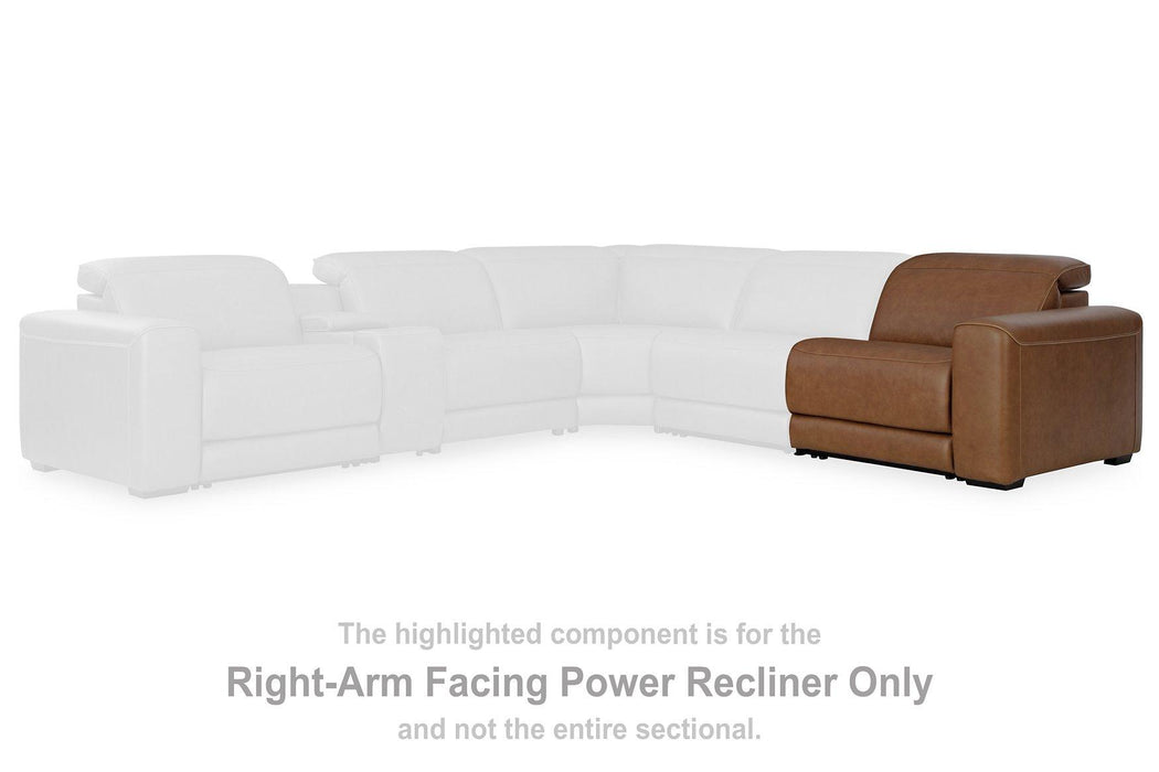 Magic Man Power Reclining Sectional Sofa - Woo Town Furniture (Worcester,MA)
