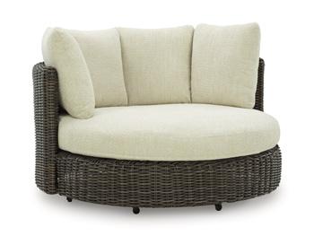 Kimora Outdoor Swivel Lounge Chair with Cushion - Woo Town Furniture (Worcester,MA)