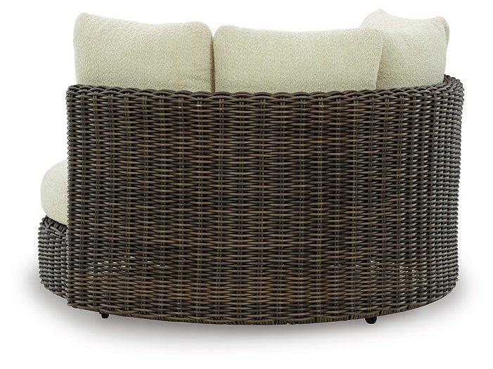 Kimora Outdoor Swivel Lounge Chair with Cushion - Woo Town Furniture (Worcester,MA)
