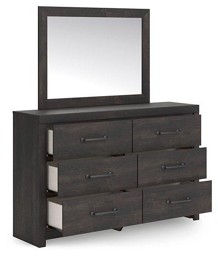 Hollivern Dresser and Mirror - Woo Town Furniture (Worcester,MA)