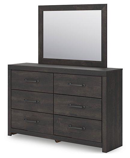 Hollivern Dresser and Mirror - Woo Town Furniture (Worcester,MA)