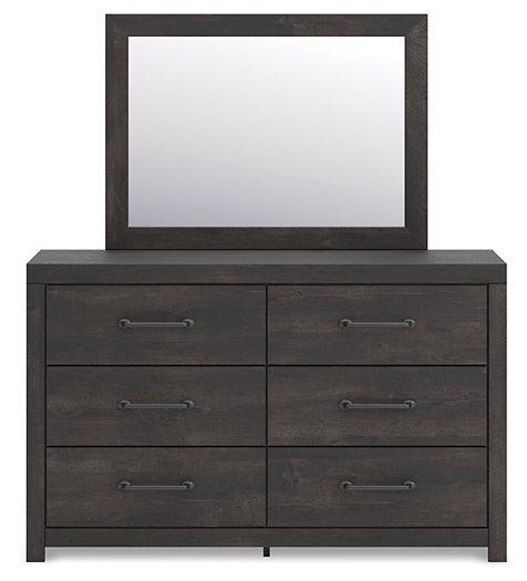 Hollivern Dresser and Mirror - Woo Town Furniture (Worcester,MA)