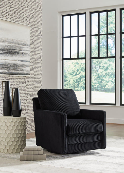 Icaman Swivel Accent Chair - Woo Town Furniture (Worcester,MA)
