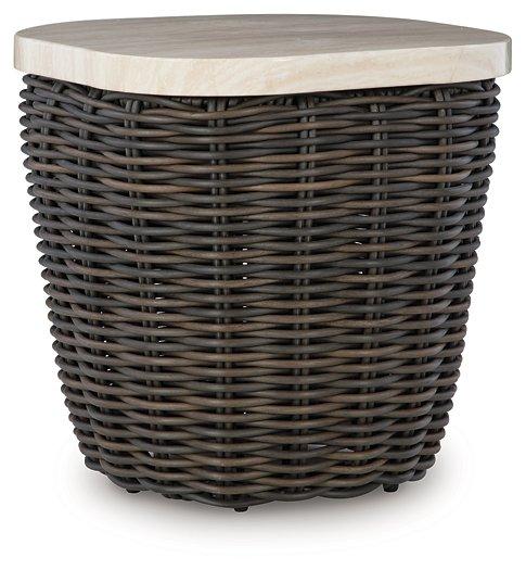 Kimora Outdoor End Table - Woo Town Furniture (Worcester,MA)