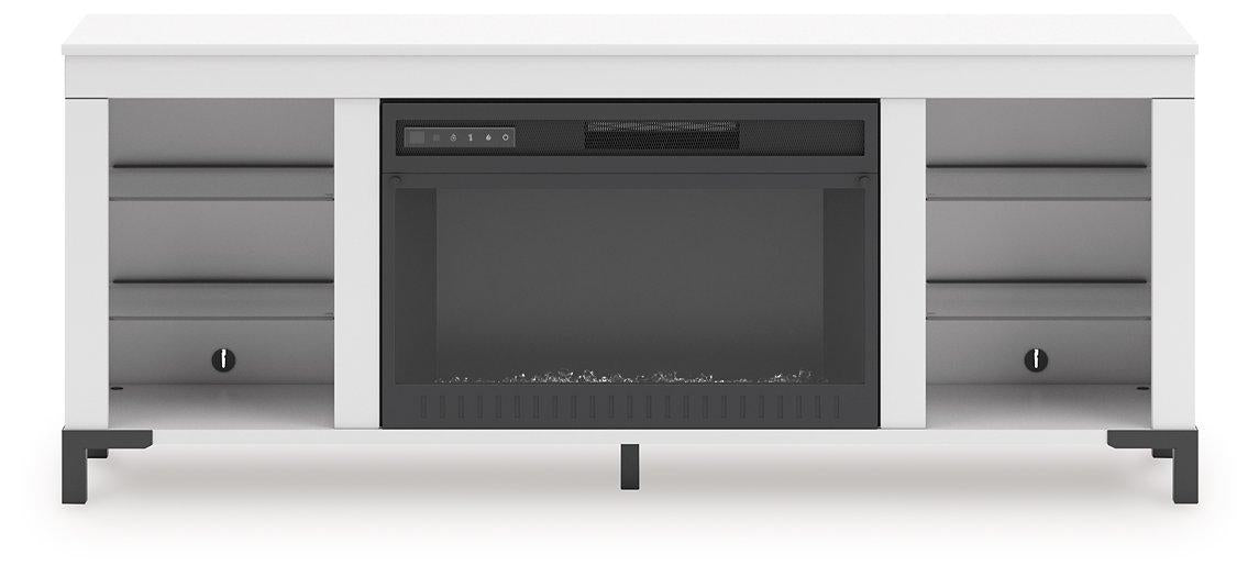 Brollevi 60" TV Stand with Electric Fireplace - Woo Town Furniture (Worcester,MA)