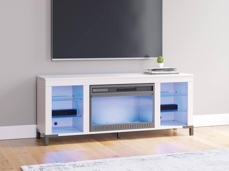 Brollevi 60" TV Stand with Electric Fireplace - Woo Town Furniture (Worcester,MA)