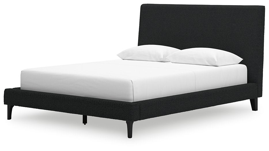 Cadmori Upholstered Bed with Roll Slats - Woo Town Furniture (Worcester,MA)