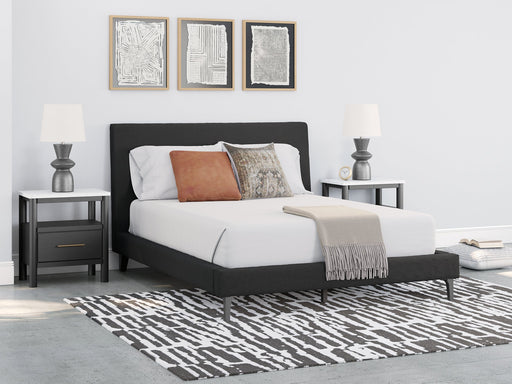 Cadmori Upholstered Bed with Roll Slats - Woo Town Furniture (Worcester,MA)