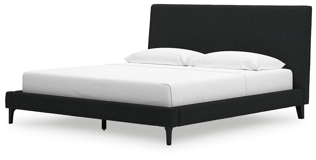 Cadmori Upholstered Bed with Roll Slats - Woo Town Furniture (Worcester,MA)