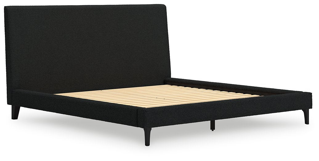 Cadmori Upholstered Bed with Roll Slats - Woo Town Furniture (Worcester,MA)