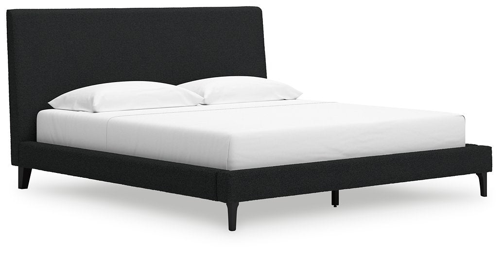 Cadmori Upholstered Bed with Roll Slats - Woo Town Furniture (Worcester,MA)