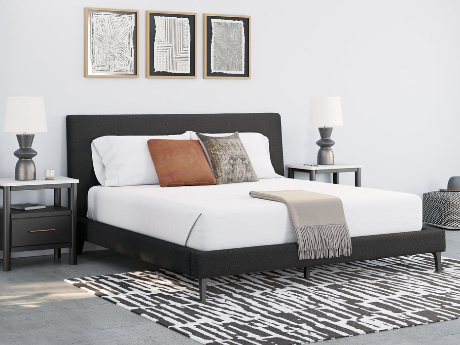 Cadmori Upholstered Bed with Roll Slats - Woo Town Furniture (Worcester,MA)