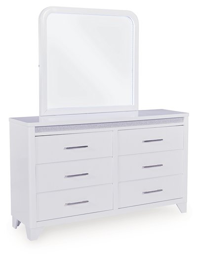Jarlee Dresser and Mirror - Woo Town Furniture (Worcester,MA)