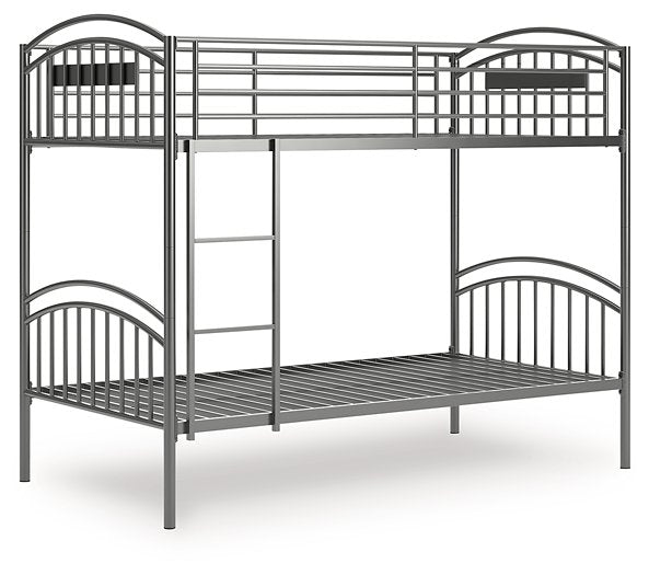 Lanceburg Bunk Bed with Ladder - Woo Town Furniture (Worcester,MA)