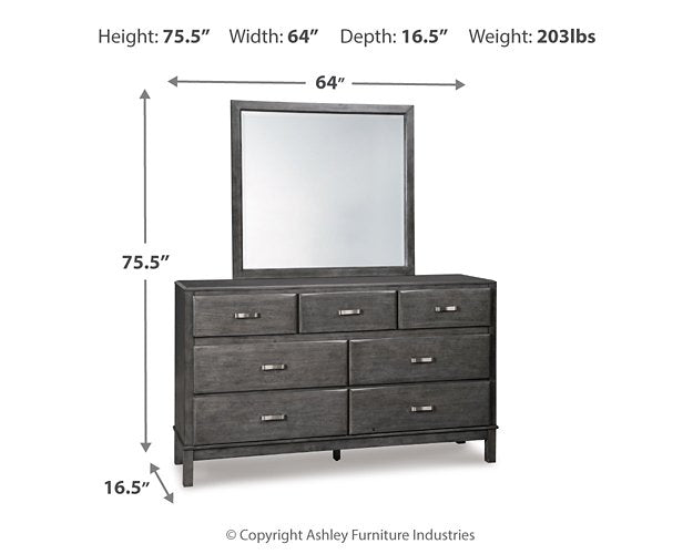 Caitbrook Dresser and Mirror - Woo Town Furniture (Worcester,MA)