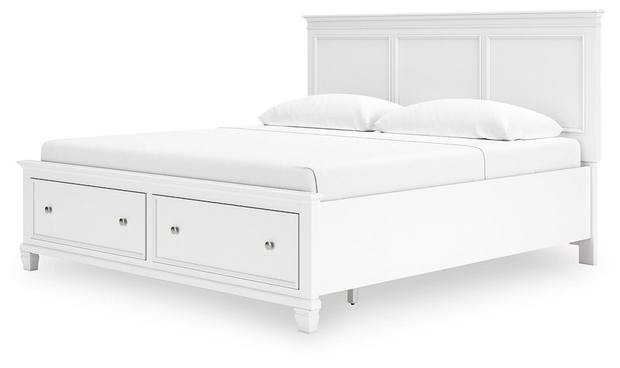 Fortman Panel Storage Bed - Woo Town Furniture (Worcester,MA)