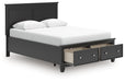 Lanolee Panel Storage Bed - Woo Town Furniture (Worcester,MA)