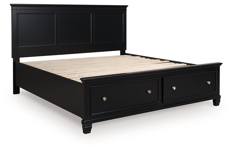 Lanolee Panel Storage Bed - Woo Town Furniture (Worcester,MA)