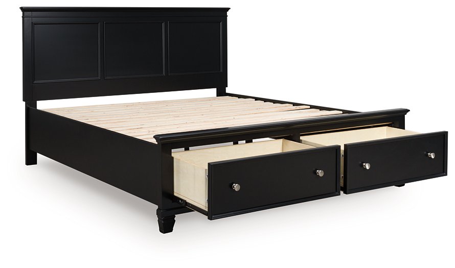 Lanolee Panel Storage Bed - Woo Town Furniture (Worcester,MA)