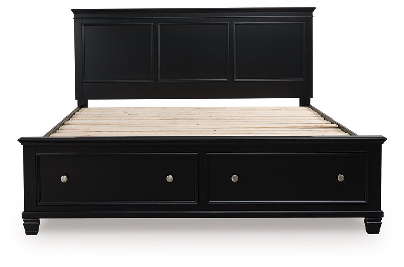 Lanolee Panel Storage Bed - Woo Town Furniture (Worcester,MA)
