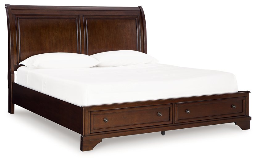 Trellington Sleigh Storage Bed - Woo Town Furniture (Worcester,MA)