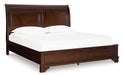 Trellington Sleigh Storage Bed - Woo Town Furniture (Worcester,MA)