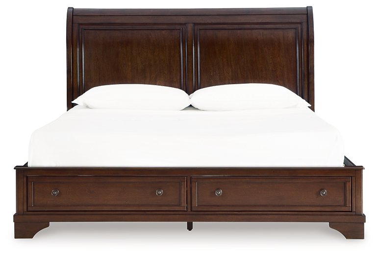 Trellington Sleigh Storage Bed - Woo Town Furniture (Worcester,MA)