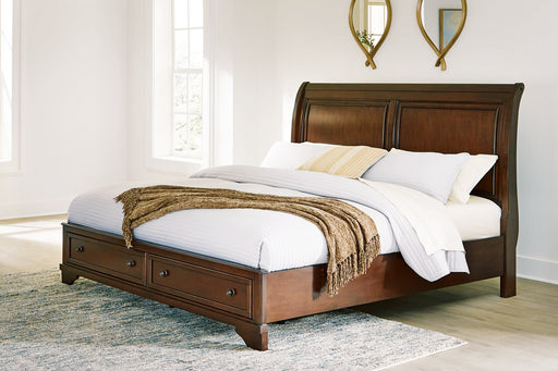 Trellington Sleigh Storage Bed - Woo Town Furniture (Worcester,MA)