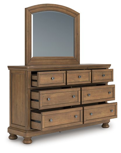 Feddinger Dresser and Mirror - Woo Town Furniture (Worcester,MA)