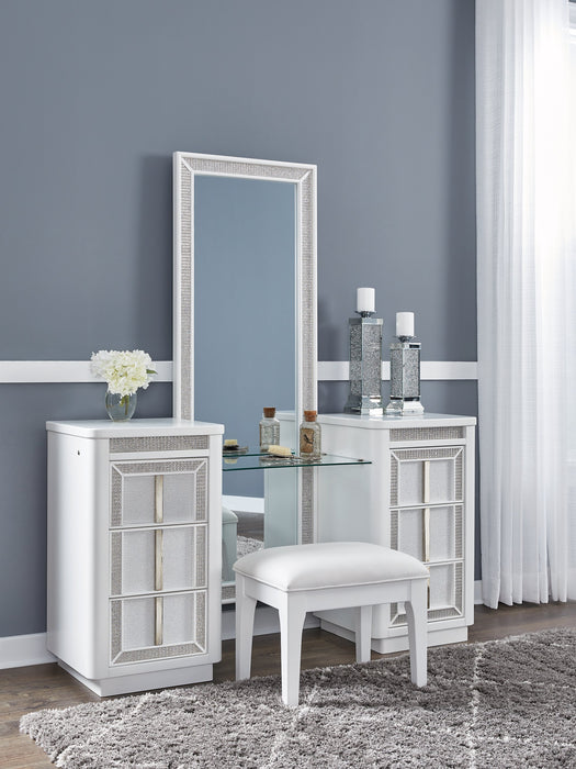 Chalanna Vanity with Mirror - Woo Town Furniture (Worcester,MA)