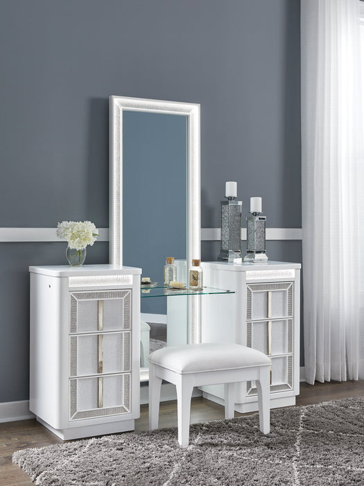 Chalanna Vanity with Mirror - Woo Town Furniture (Worcester,MA)