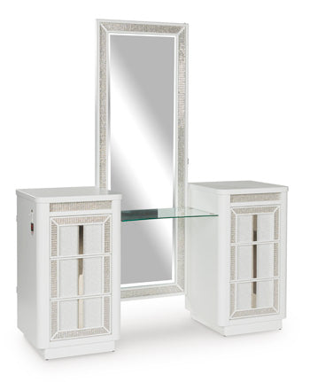 Chalanna Vanity with Mirror - Woo Town Furniture (Worcester,MA)