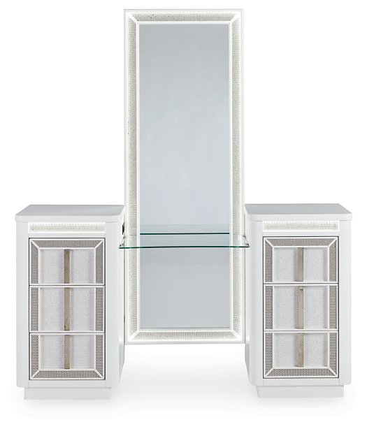 Chalanna Vanity with Mirror - Woo Town Furniture (Worcester,MA)