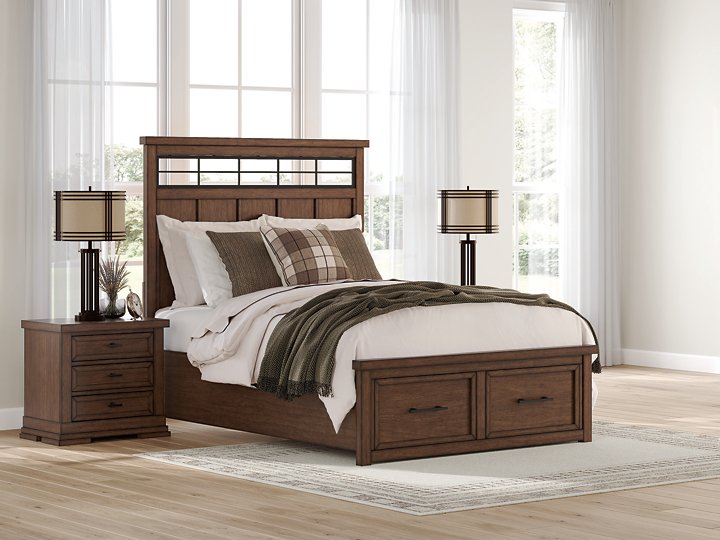 Taffenbrook Panel Storage Bed - Woo Town Furniture (Worcester,MA)