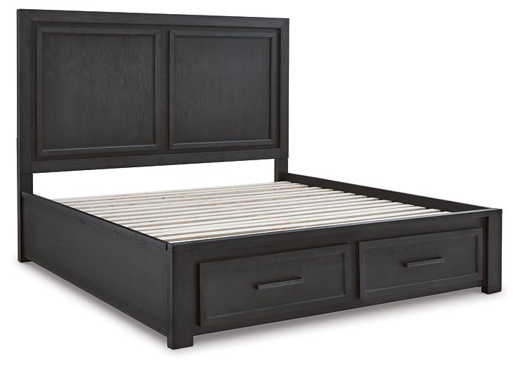 Foyland Panel Storage Bed - Woo Town Furniture (Worcester,MA)