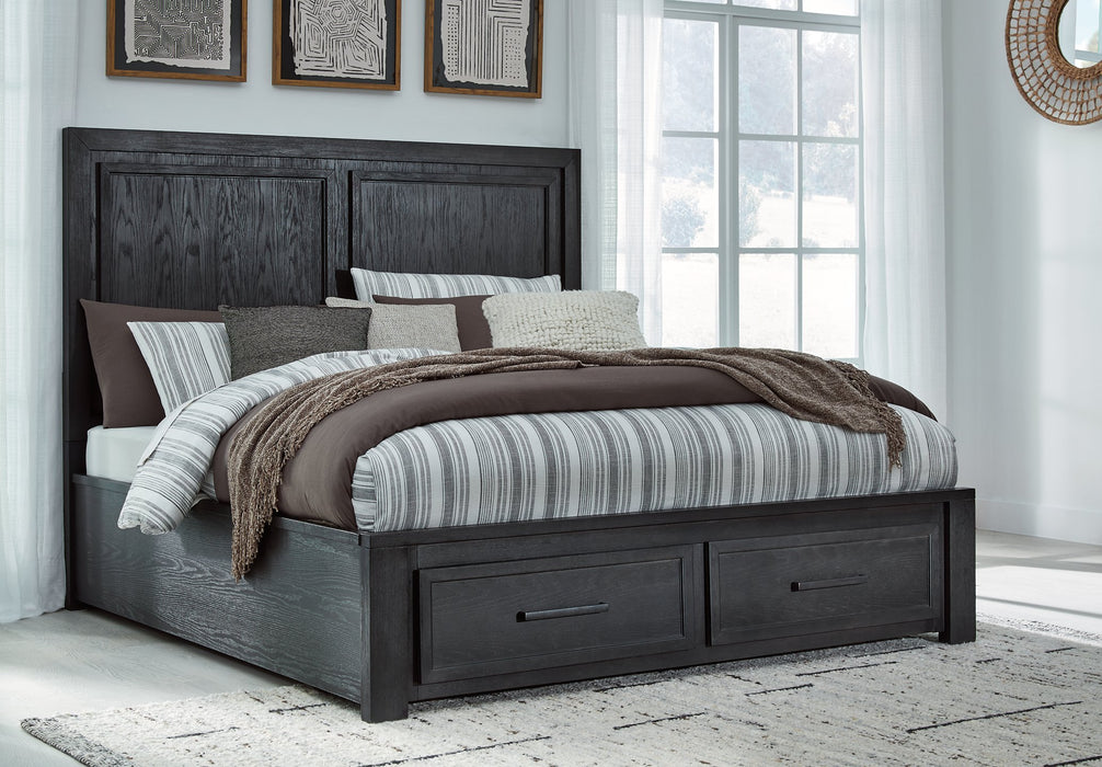 Foyland Panel Storage Bed - Woo Town Furniture (Worcester,MA)