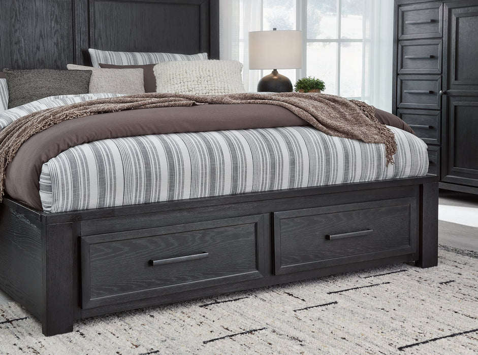 Foyland Panel Storage Bed - Woo Town Furniture (Worcester,MA)