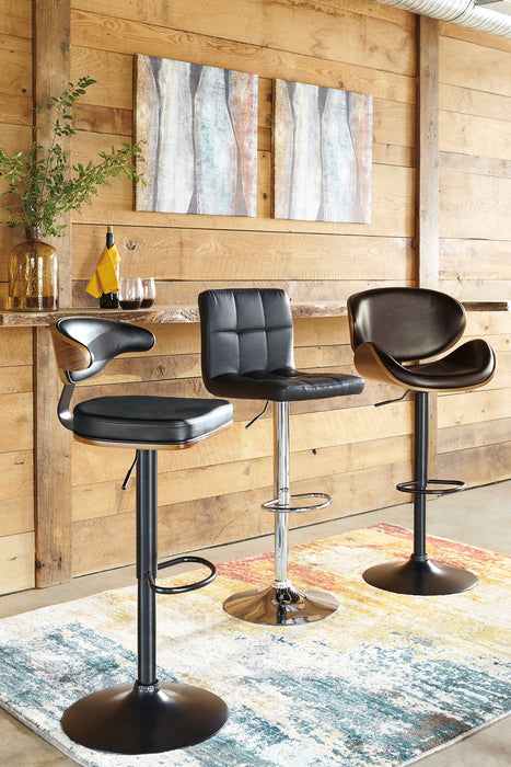 Bellatier Adjustable Height Bar Stool - Woo Town Furniture (Worcester,MA)