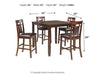 Bennox Counter Height Dining Table and Bar Stools (Set of 5) - Woo Town Furniture (Worcester,MA)