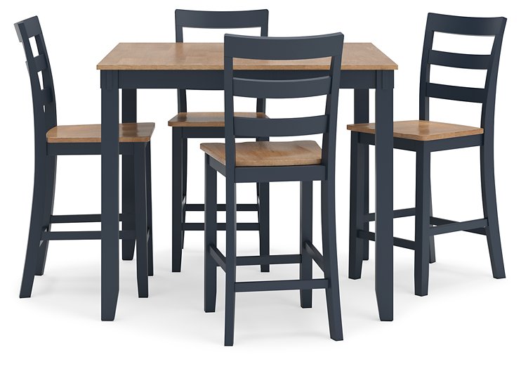 Gesthaven Counter Height Dining Table and 4 Barstools (Set of 5) - Woo Town Furniture (Worcester,MA)