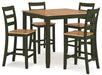 Gesthaven Counter Height Dining Table and 4 Barstools (Set of 5) - Woo Town Furniture (Worcester,MA)