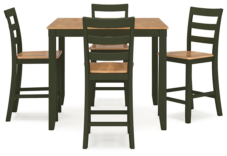 Gesthaven Counter Height Dining Table and 4 Barstools (Set of 5) - Woo Town Furniture (Worcester,MA)