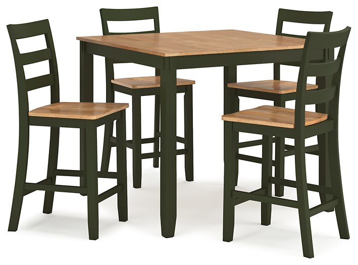 Gesthaven Counter Height Dining Table and 4 Barstools (Set of 5) - Woo Town Furniture (Worcester,MA)