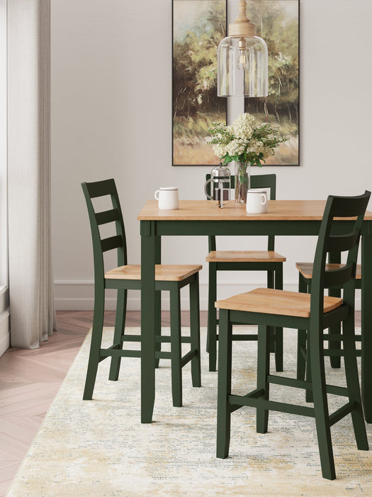 Gesthaven Counter Height Dining Table and 4 Barstools (Set of 5) - Woo Town Furniture (Worcester,MA)