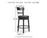 Valebeck Counter Height Bar Stool - Woo Town Furniture (Worcester,MA)