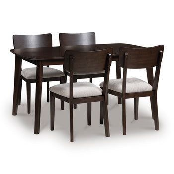 Mallenette Dining Table and 4 Chairs (Set of 5) - Woo Town Furniture (Worcester,MA)