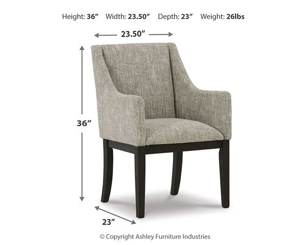 Burkhaus Dining Arm Chair - Woo Town Furniture (Worcester,MA)