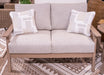 Grover Beach Outdoor Loveseat with Cushion - Woo Town Furniture (Worcester,MA)