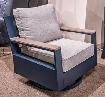 East Beach Outdoor Swivel Glider Chair with Cushion - Woo Town Furniture (Worcester,MA)